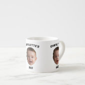 Aangepaste Baby Gezicht Mok, Aangepaste Nieuwe Dad Espresso Kop (Voorkant rechts)