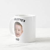 Aangepaste Baby Gezicht Mok, Aangepaste Nieuwe Dad Koffiemok (Voorkant links)