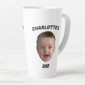 Aangepaste Baby Gezicht Mok, Aangepaste Nieuwe Dad Latte Mok (Rechterhoek)