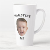 Aangepaste Baby Gezicht Mok, Aangepaste Nieuwe Dad Latte Mok (Rechts)