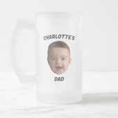 Aangepaste Baby Gezicht Mok, Aangepaste Nieuwe Dad Matglas Bierpul (Links)