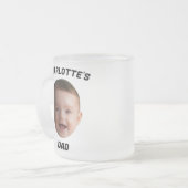 Aangepaste Baby Gezicht Mok, Aangepaste Nieuwe Dad Matglas Koffiemok (Voorkant links)