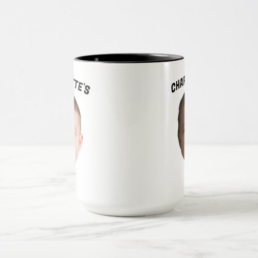 Aangepaste Baby Gezicht Mok, Aangepaste Nieuwe Dad Mok (Midden)