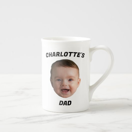 Aangepaste Baby Gezicht Mok, Aangepaste Nieuwe Dad Porselein Kop (Rechts)