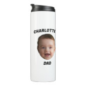 Aangepaste Baby Gezicht Mok, Aangepaste Nieuwe Dad Thermosbeker (Geroteerd rechts)