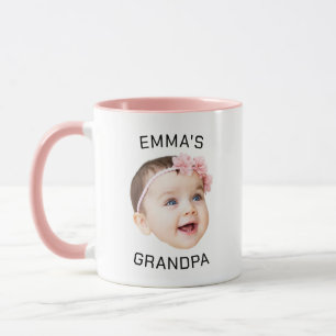 Aangepaste Baby Gezicht, Opa Gift Mok, Foto Gift Mok
