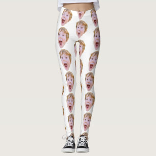 Aangepaste Baby-gezichtsfoto Leggings