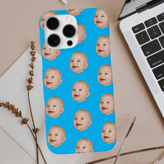 Aangepaste Baby Gezichtspatroon Gepersonaliseerde  iPhone 16 Pro Max Hoesje