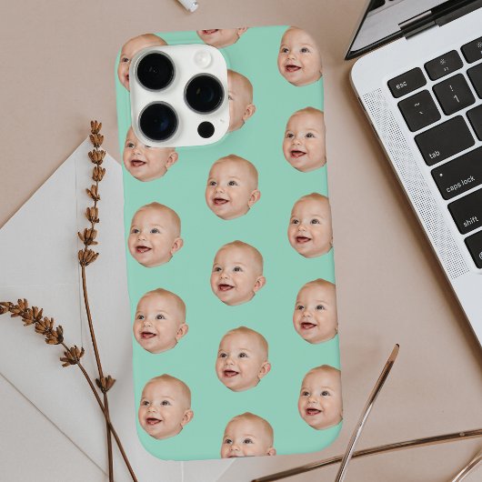 Aangepaste Baby Gezichtspatroon Gepersonaliseerde Case-Mate iPhone Case