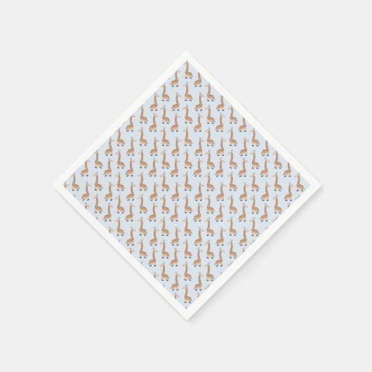 Aangepaste Baby Giraffe Design servetten (Hoek)