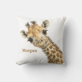 Aangepaste Baby Giraffe Kussen (Voorkant)