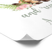 Aangepaste Baby Girl Safari Kwekerij Schattigee Gi Poster (Hoek)