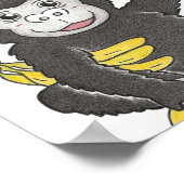 Aangepaste baby gorilla dierenkwekerij poster (Hoek)