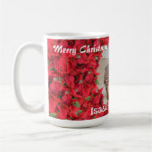 Aangepaste Baby/kindfoto Kerstmis Koffiemok (Links)