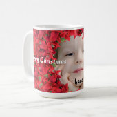 Aangepaste Baby/kindfoto Kerstmis Koffiemok (Voorkant links)