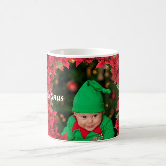 Aangepaste Baby/kindfoto Kerstmis Koffiemok (Center)