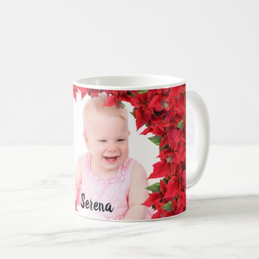 Aangepaste Baby/kindfoto Kerstmis Koffiemok (Voorkant rechts)