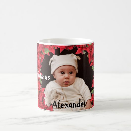 Aangepaste Baby/kindfoto Kerstmis Koffiemok (Center)