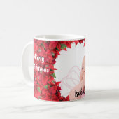 Aangepaste Baby/kindfoto Kerstmis Koffiemok (Voorkant links)