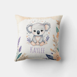 Aangepaste Baby Koala Kussen Boho Floral Design -