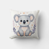 Aangepaste Baby Koala Kussen Boho Floral Design - (Voorkant)