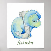 Aangepaste Baby kwekerij Decor Schattigee Dinosaur