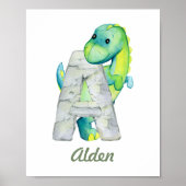 Aangepaste Baby kwekerij Decor Schattigee Dinosaur Poster (Voorkant)