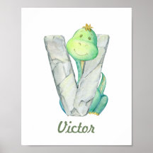 Aangepaste Baby kwekerij Decor Schattigee Dinosaur