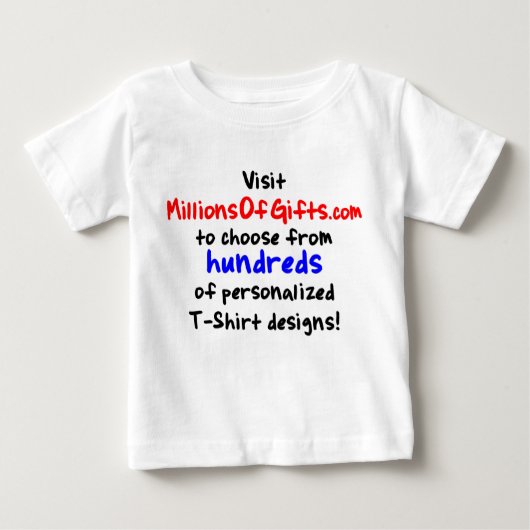 Aangepaste Baby lange hoes T-shirt (Voorkant)