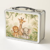 Aangepaste baby leeuw giraffe en olifant jungle (Achterkant)