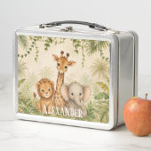 Aangepaste baby leeuw giraffe en olifant jungle (In situ)