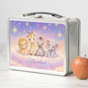 Aangepaste baby leeuw giraffe zebra en olifant 