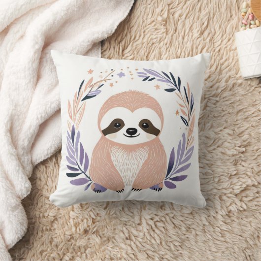 Aangepaste Baby Luiaard Kussen Boho Floral Design (Deken)