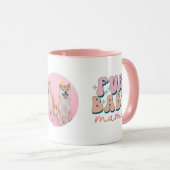 Aangepaste Baby mama Mok Retro roze (Voorkant rechts)