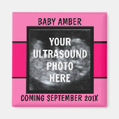 Aangepaste baby meisje echo foto magneet