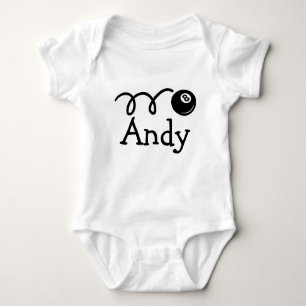 Aangepaste baby met acht balkbal romper