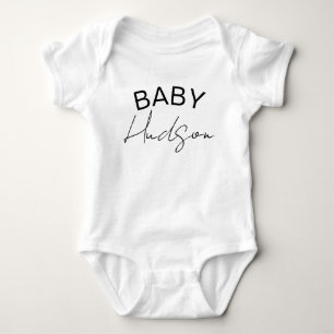 Aangepaste baby naam, achternaam of voornaam baby  romper