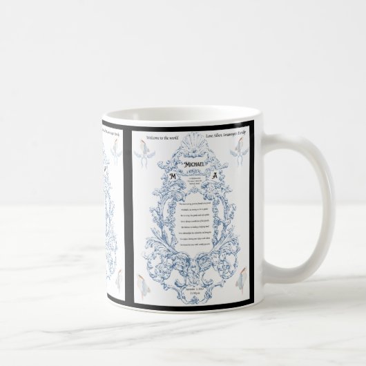 Aangepaste Baby Naam Betekenis Cup - Geschenken vo Koffiemok (Rechts)