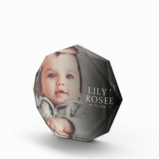 Aangepaste Baby naam geboortedatum foto (Rechts)