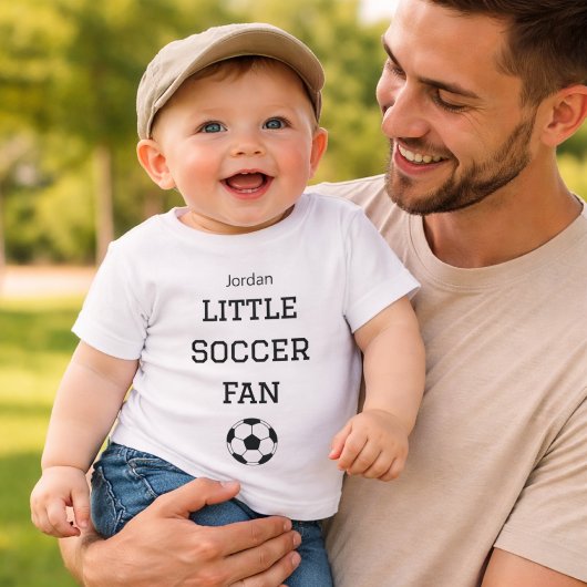Aangepaste baby naam Kleine Voetbalfan