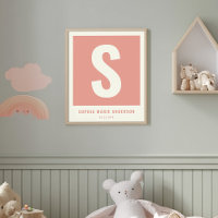 Aangepaste Baby Naam Kwekerij Wanddecoratie Monogr