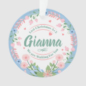 Aangepaste Baby Naam Ornament voor het Verwachten  (voorkant)