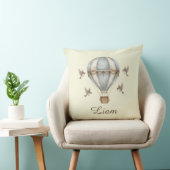 Aangepaste baby naam waterverf vintage hete luchtb kussen (Stoel)