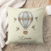 Aangepaste baby naam waterverf vintage hete luchtb kussen (Deken)