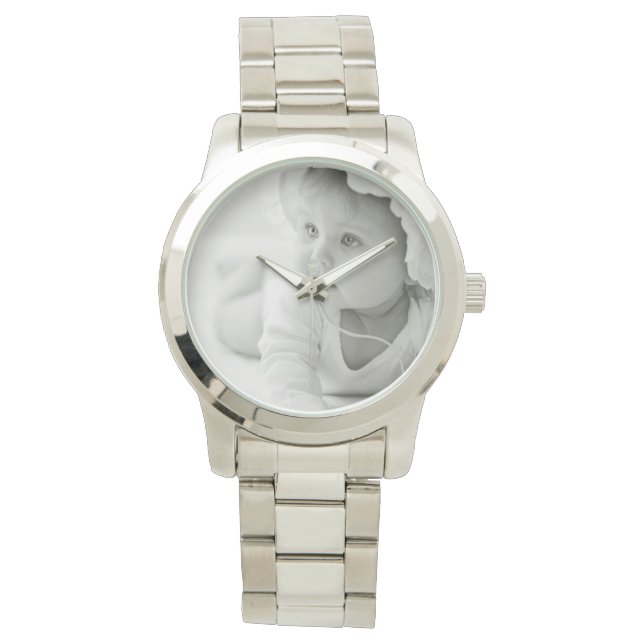 Aangepaste Baby of Child Photo Watch Horloge (Voorkant)