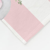 Aangepaste Baby olifant-fotomijlpaal Fleece Deken (Hoek)