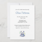 Aangepaste Baby Panda Baby shower Kaart (Achterkant)