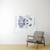 Aangepaste Baby Panda Wandkleed (In Situ (horizontaal))