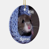 Aangepaste Baby Pet Rat Keramisch Ornament (Rechts)