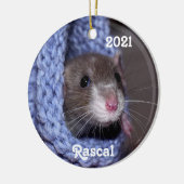 Aangepaste Baby Pet Rat Keramisch Ornament (Links)